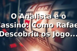 O Analista e o Cassino: Como Rafael Descobriu os Jogos no 456bet